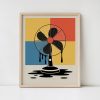 Retro Desk Fan Poster, Pop Art Wall Print