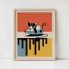 Retro Wind-Up Mouse Poster, Pop Art Toy Print