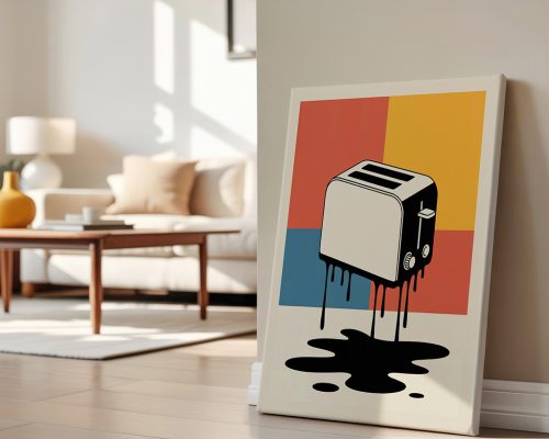 Alternative view of Retro Toaster Poster, Pop Art Kitchen Print