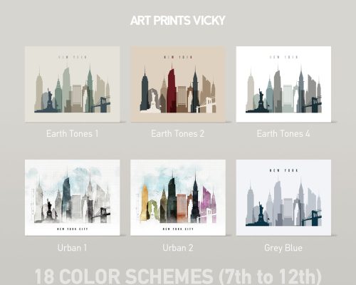 Landscape Color Schemes 7th to 12th at ArtPrintsVicky