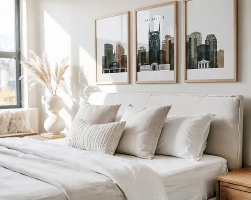 3 Piece City Wall Art