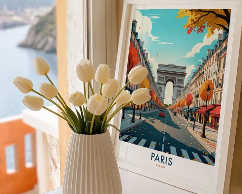 Alternative view of Paris Arc de Triomphe Travel Poster