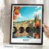 Bath England Travel Print - Cityscape Poster