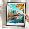 Belfast Travel Print - Cityscape Wall Art