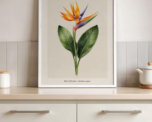Alternative view of Bird of Paradise Print Botanical Wall Art Poster