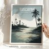 Biscayne Florida National Park vector illustration poster by ArtPrintsVicky