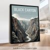 Black Canyon of the Gunnison National Park Colorado vector illustration poster by ArtPrintsVicky