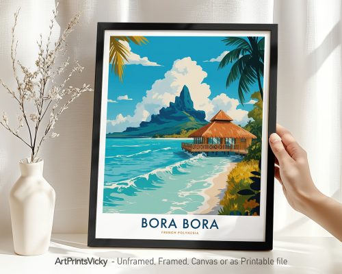Bora Bora Travel Wall Art Print