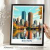 Boston Travel Poster - Wall Art Print