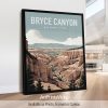 Bryce Canyon Utah National Park vector illustration poster by ArtPrintsVicky