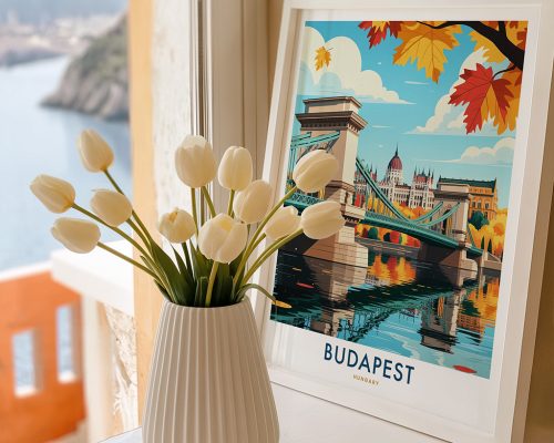 Alternative view of Budapest Travel Poster - Wall Art Print