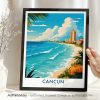 Cancun Mexico Travel Poster