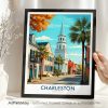 Charleston SC Travel Print - Cityscape Poster