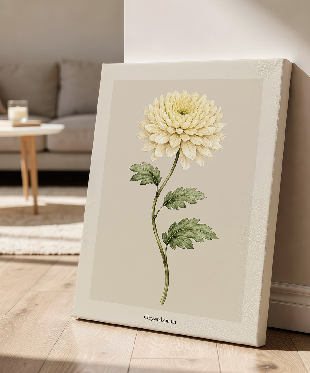 Chrysanthemum Print Botanical Wall Art - Image 4