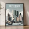 City of Cubes Rotterdam Travel Poster | ArtPrintsVicky