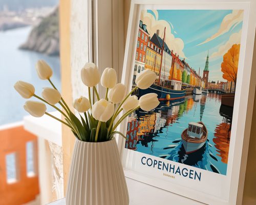 Alternative view of Copenhagen Travel Poster - Denmark Wall Art