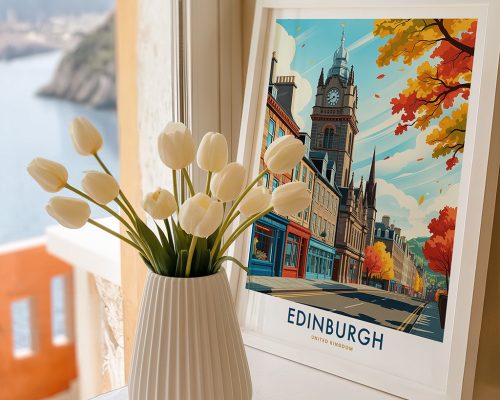 Alternative view of Edinburgh Travel Poster - Royal Mile Art Print