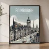 Edinburgh Travel Poster — Vintage Wall Art Print 1 | ArtPrintsVicky