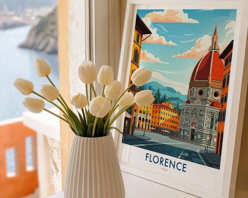 Alternative view of Florence Travel Print - Italy Poster