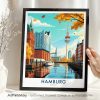 Hamburg Germany Travel Poster - Wall Art Print