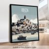 Ibiza in travel poster style and smooth colours by ArtPrintsVicky