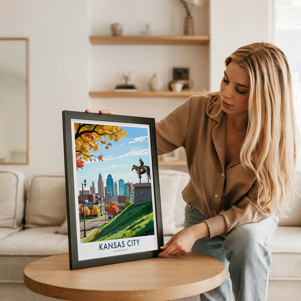 Kansas City Travel Print - Cityscape Wall Art - Image 5
