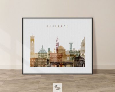 Florence poster watercolor 1 landscape