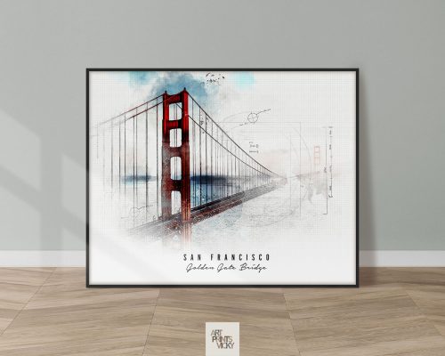 Golden Gate SF Print Urban 1