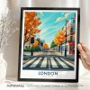London Abbey Road Travel Print - Wall Art Poster