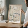 London Map Print Personalized Wall Art Poster