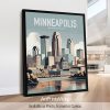 Minneapolis skyline in smooth colors travel art print by ArtPrintsVicky skyline in smooth colors travel art print by ArtPrintsVicky