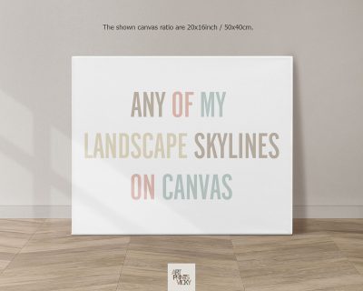 canvas skyline poster landscape 1