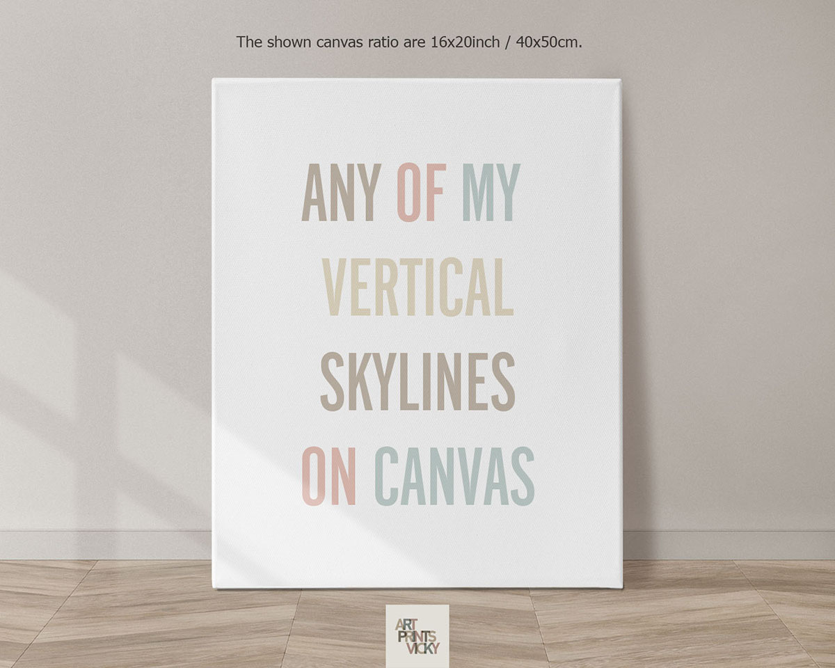 canvas skyline print vertical 1