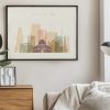 Jerusalem poster skyline pastel cream landscape