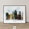 Austin City Print Urban 2 Landscape