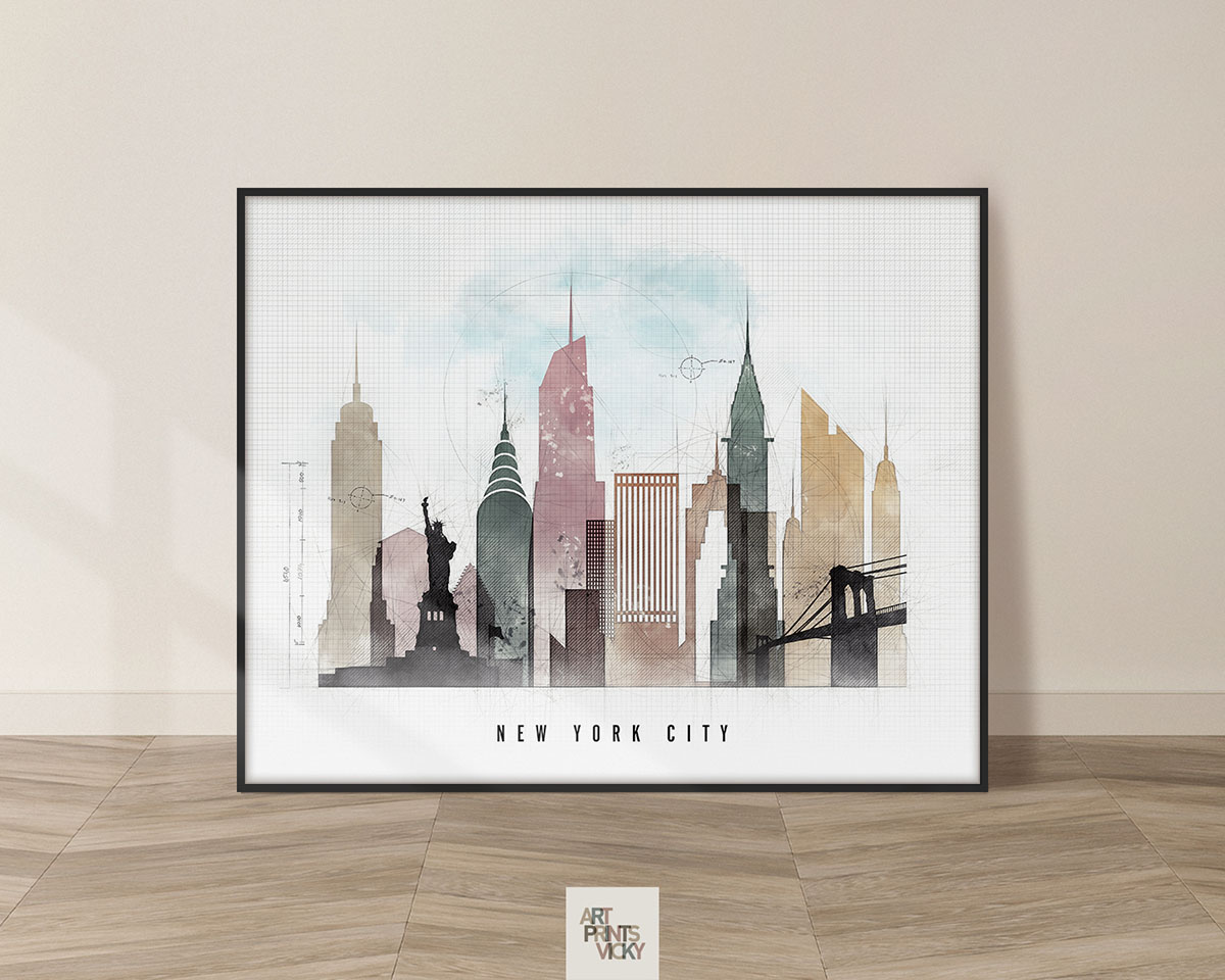 New York City print landscape urban 3