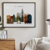 Columbus poster landscape watercolor 3
