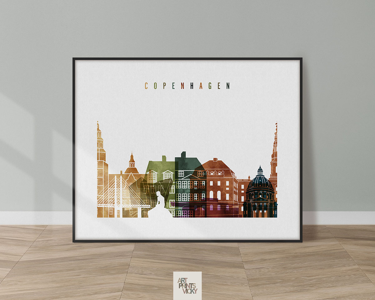 Copenhagen poster watercolor 3
