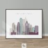 Art prints Philadelphia landscape pastel 2