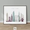 New York poster landscape pastel 2