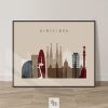 Barcelona print earth tones 2 landscape