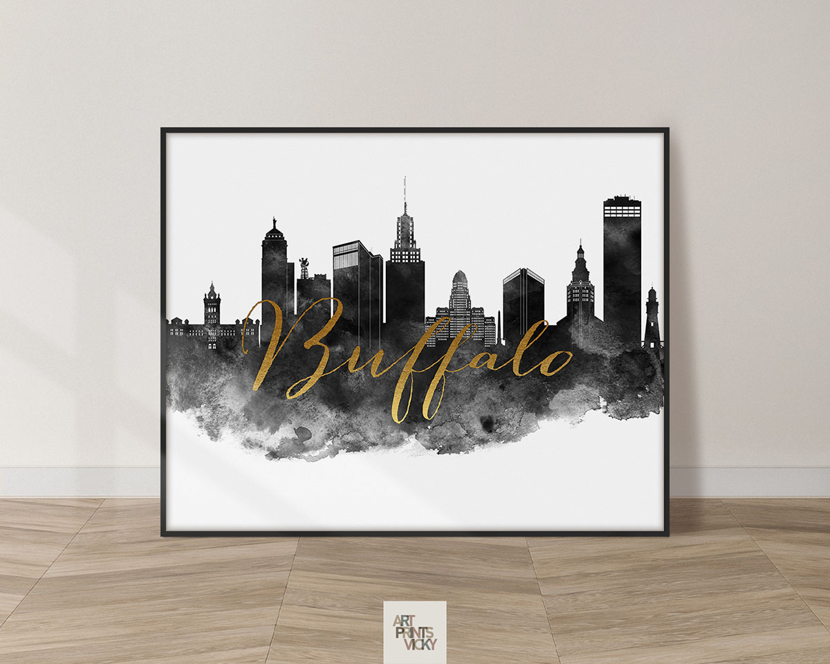 Buffalo skyline poster landscape
