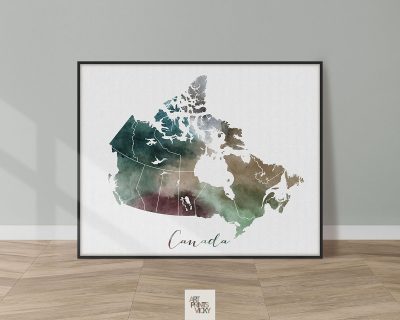 Canada map poster