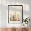 San Francisco skyline poster pastel cream second photo
