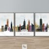 New York skyline 3 print set urban 2