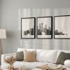 Seattle wall art set of 3 prints distressed 2 second