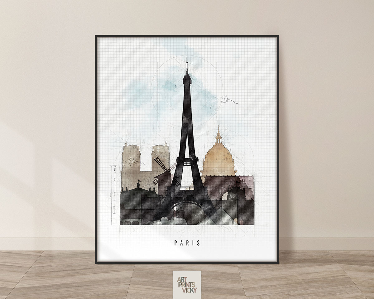 Paris City Print In Urban 3