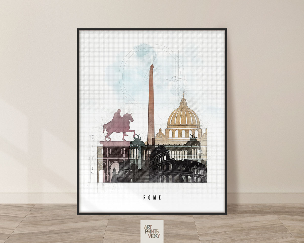 Rome City Print In Urban 3