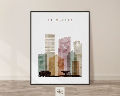 Milwaukee poster watercolor 1