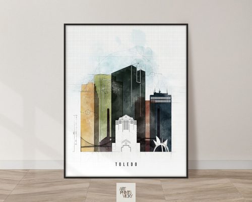 Toledo Skyline Print Urban 2